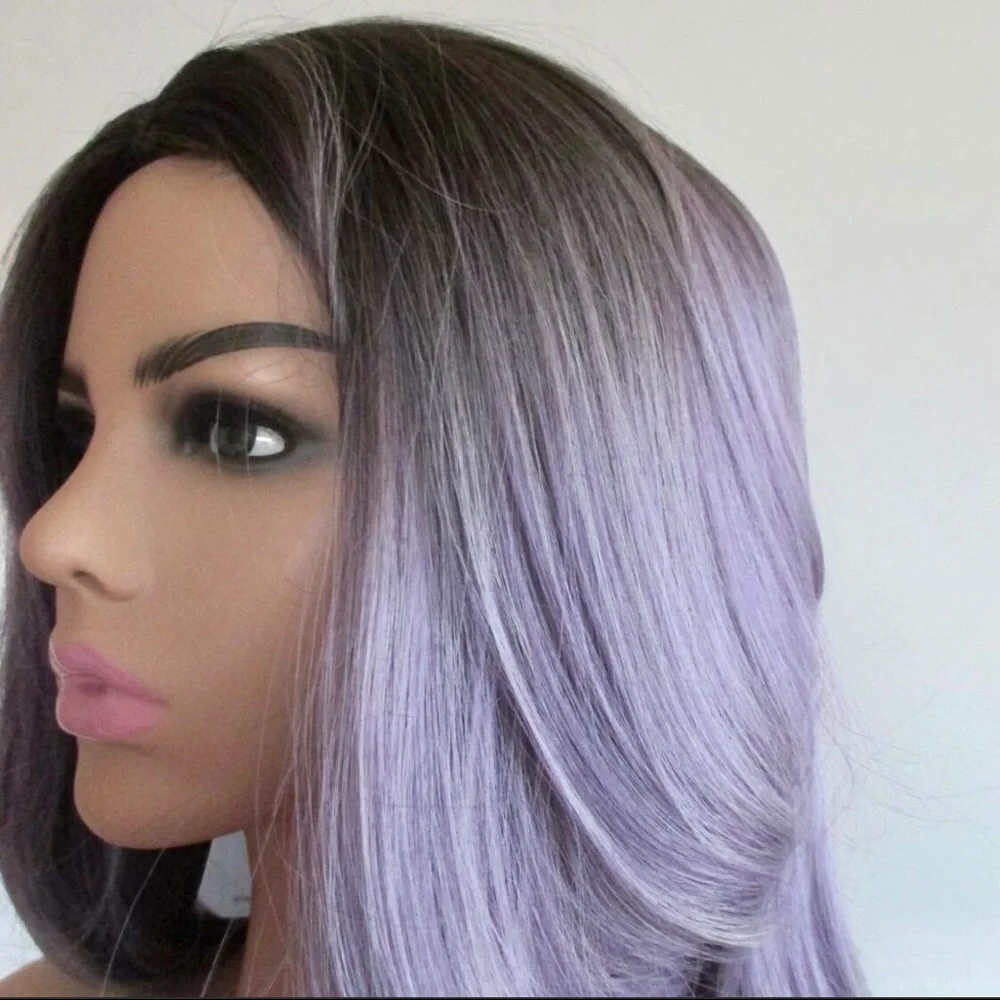 🆕 Ombré Synthetic Wig 💜🖤 - Picture 5 of 10